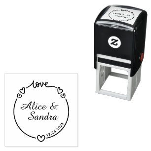 Create Your Own Modern Round  Self-inking Stamp