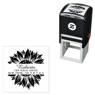 Create Your Own Modern Round Self-inking Stamp