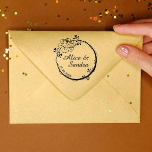 Create Your Own Modern Round Self-inking Stamp