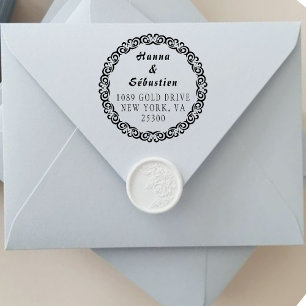 Create Your Own Modern Round Self-inking Stamp