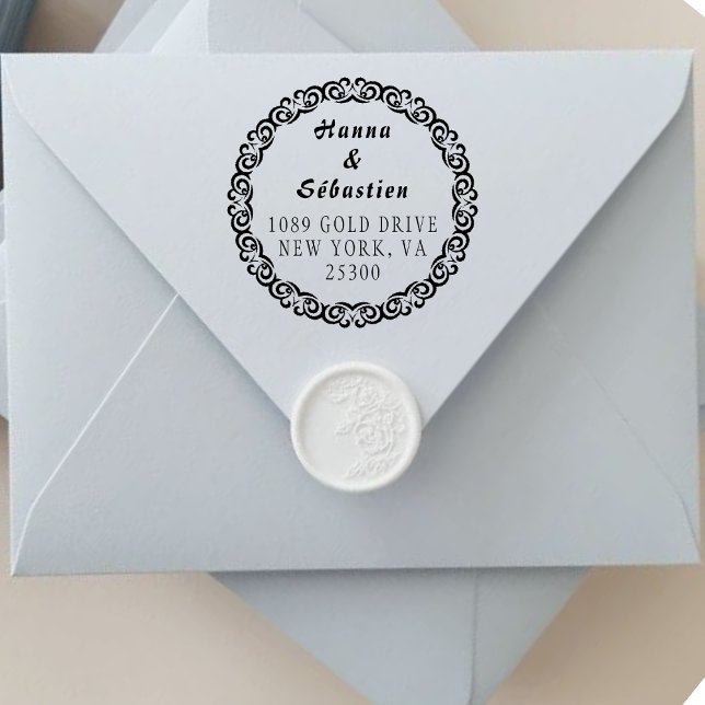 Create Your Own Modern Round Self-inking Stamp (Creator Uploaded)