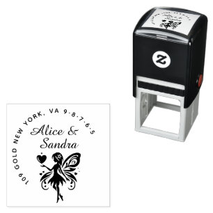 Create Your Own Modern Round Self-inking Stamp