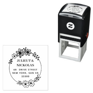 Create Your Own Modern Round  Self-inking Stamp