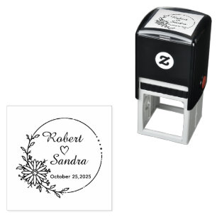 Create Your Own Modern Round Self-inking Stamp