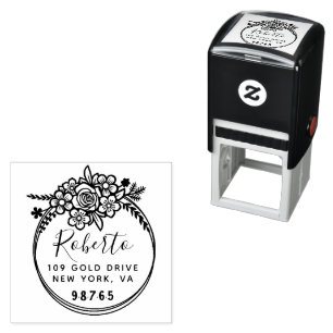 Create Your Own Modern Round Self-inking Stamp