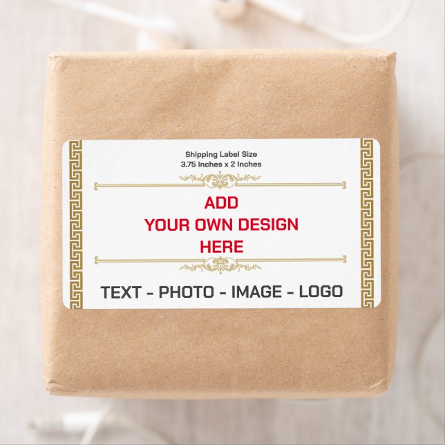 Create your own Modern Simple Shipping Label (Insitu)