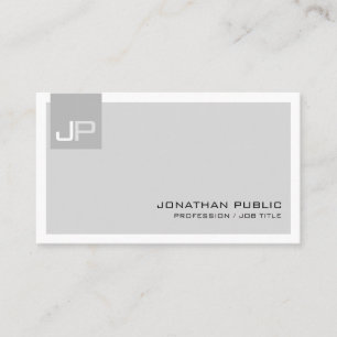 Create Your Own Monogram Elegant Modern Business Card
