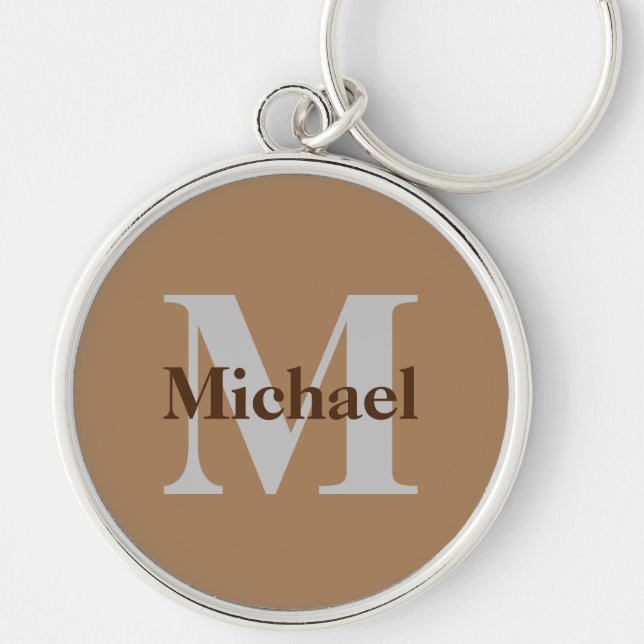 Create Your Own Monogram Key Ring (Front)