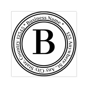 Create Your Own Monogram Return Address Self-inkin Self-inking Stamp