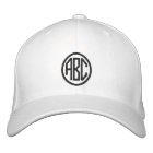 Create Your Own Monogram Text Baseball Cap