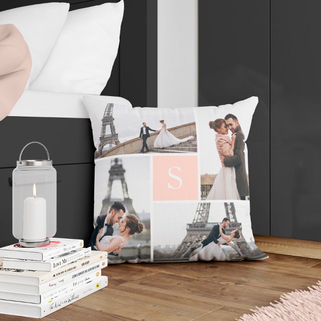 Create Your Own Monogrammed 5-Photo Gallery Cushion (Creator Uploaded)