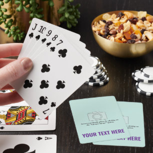 Create Your Own Moonlight Jade Pastel Playing Cards