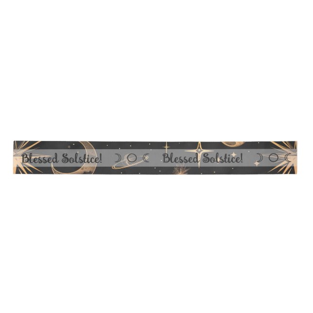Create Your Own Moons & Planets Celestial Satin Ribbon (Front)