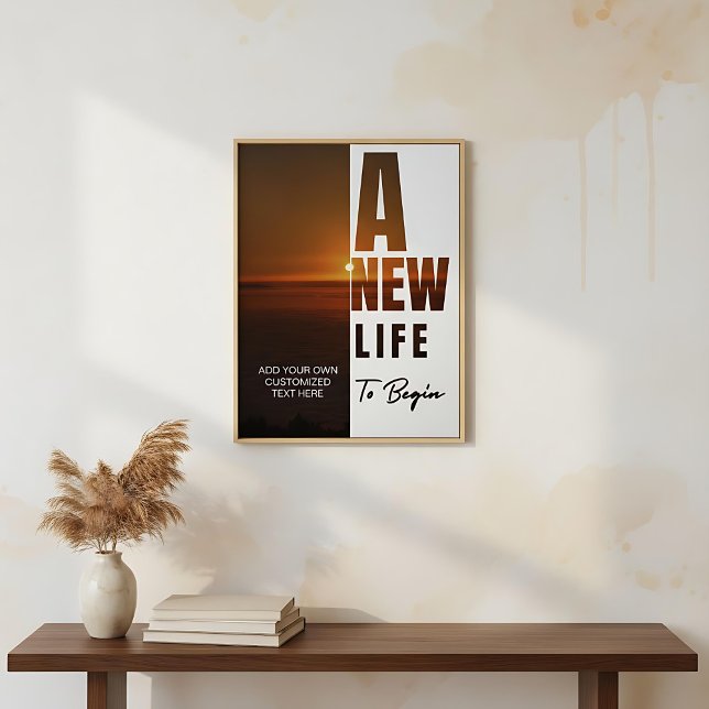 Create your own motivational customised text  poster (Creator Uploaded)