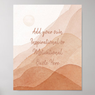 Create Your Own Motivational Inspirational Custom Poster