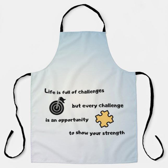 Create Your Own Motivational Inspirational Quote Apron (Front)