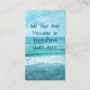 Create Your Own Motivational Inspirational Quote Business Card