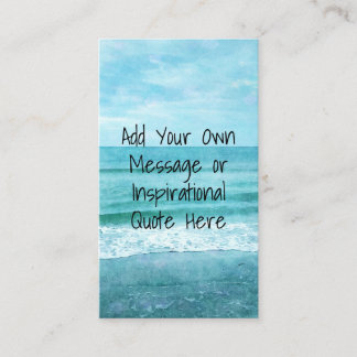 Create Your Own Motivational Inspirational Quote Business Card