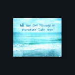 Create Your Own Motivational Inspirational Quote Canvas Print<br><div class="desc">Personalised Motivational and Inspirational Quotes. Create your own inspirational quote or custom motivational message quickly and easily! Use our cool beach decor, nautical, and coastal artwork template to further customise and make your own great gifts. You can add your personal message, favourite quote, names, text, monograms, lyrics - you name...</div>