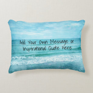 Create Your Own Motivational Inspirational Quote Decorative Cushion