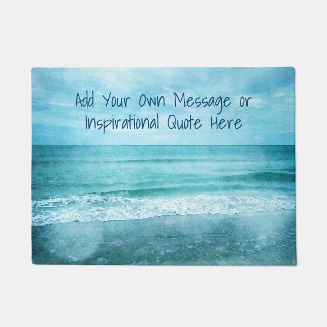 Create Your Own Motivational Inspirational Quote Doormat (Front)