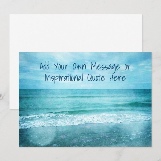 Create Your Own Motivational Inspirational Quote Invitation (Front/Back)