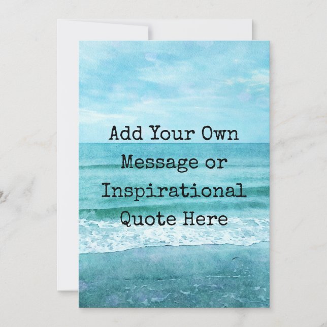 Create Your Own Motivational Inspirational Quote Invitation (Front)