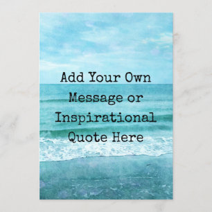 Create Your Own Motivational Inspirational Quote Invitation