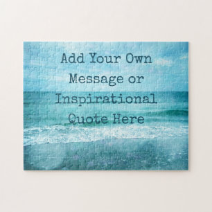 Create Your Own Motivational Inspirational Quote Jigsaw Puzzle