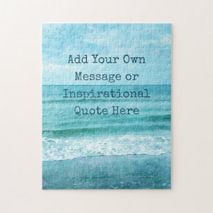 Create Your Own Motivational Inspirational Quote Jigsaw Puzzle