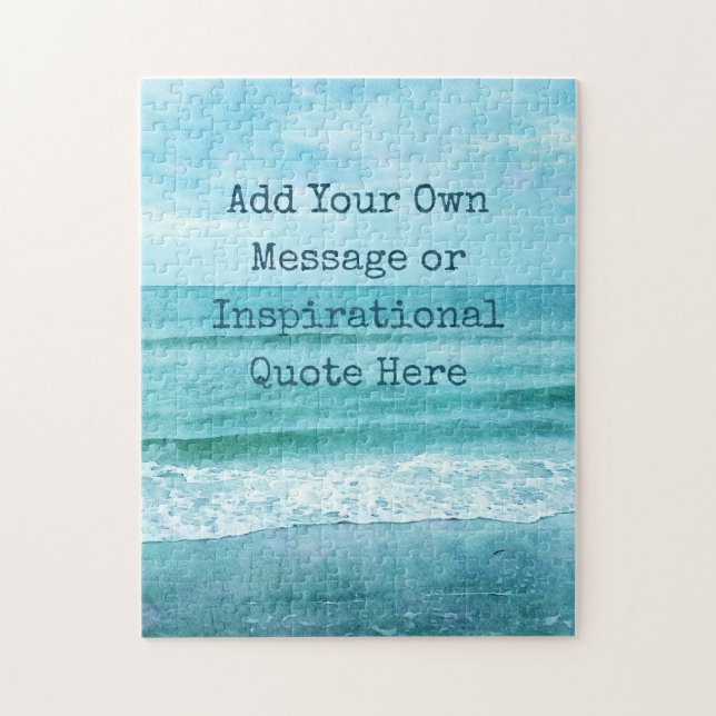 Create Your Own Motivational Inspirational Quote Jigsaw Puzzle (Vertical)