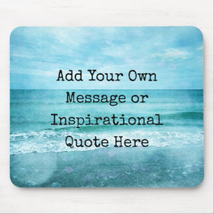 Create Your Own Motivational Inspirational Quote Mouse Mat