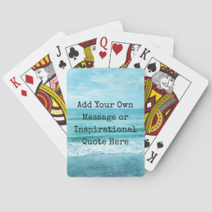 Create Your Own Motivational Inspirational Quote Playing Cards