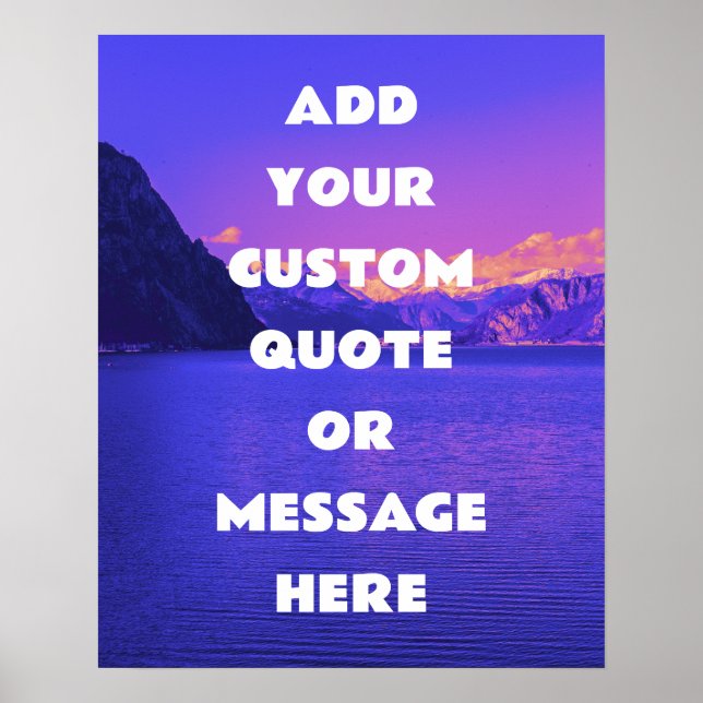Create Your Own Motivational Quote Poster (Front)