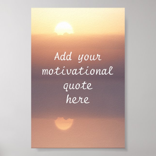 Create your own motivational quote poster (Front)