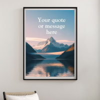 Create Your Own Motivational Quote-Serene Mountain