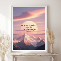 Create Your Own Motivational Quote-Sunset Mountain
