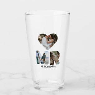Create your own Mr and Mrs photo Matching couple Glass