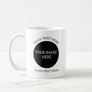 Create Your Own Mug - 2 Round Images Plus Text