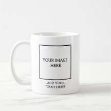Create Your Own Mug - 2 Square Images Plus Text