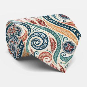 Create Your Own Multicolored Festive Tribal Tie