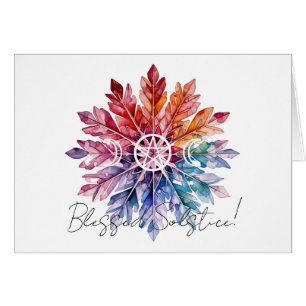 Create Your Own Multicolored Leafy Snowflake Yule