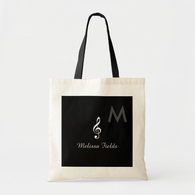 create your own music-themed tote bag (Front)