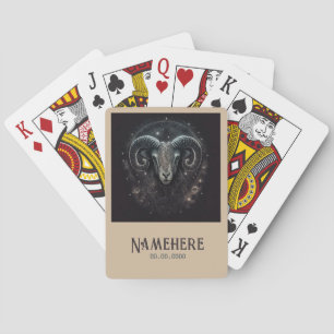 Create Your Own Mystical Astrology Aries Zodiac Playing Cards
