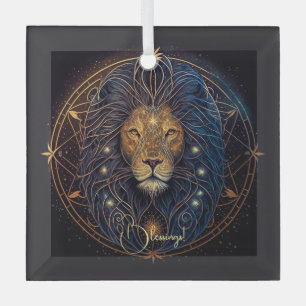 Create Your Own Mystical Astrology Leo Zodiac Glass Tree Decoration