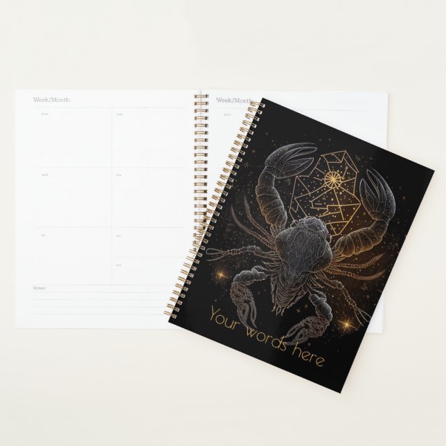 Create Your Own Mystical Astrology Scorpio Zodiac Planner (Display)