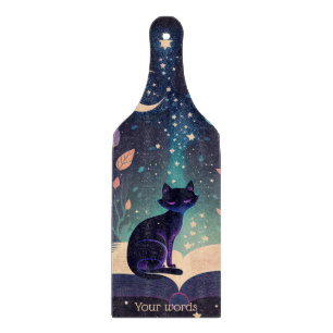 Create Your Own Mystical Black Cat Magic Cutting Board