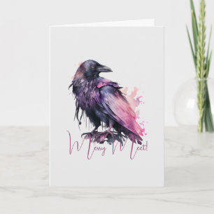 Create Your Own Mystical Black Raven Card