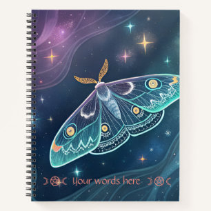 Create Your Own Mystical Celestial Moth Notebook