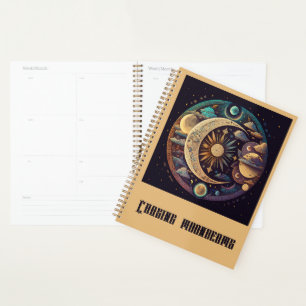 Create Your Own Mystical Crescent Moon & Planets Planner